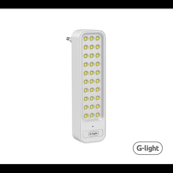 Luminária de Emergência 30 Leds c/ Plug 1W 100 Lumens 1W 100 Lumens