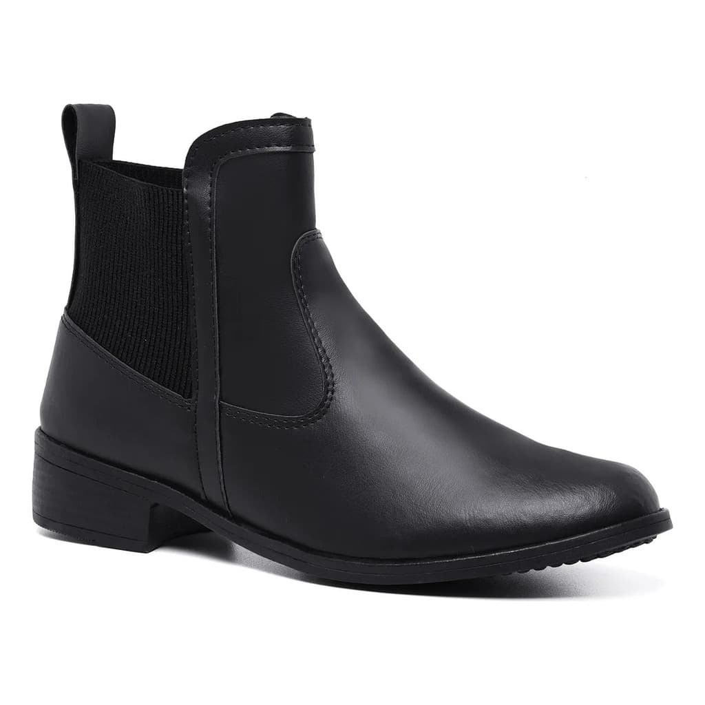 Coturno Elegante Fivela Feminina Sintético Moderno Casual Confortável