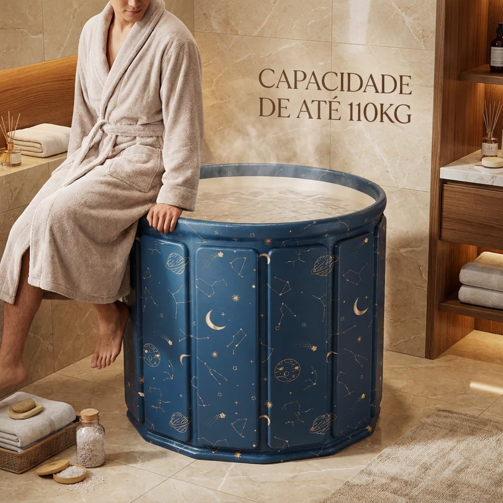 Banheira De Gelo Dobrável Ice Bath Para Recuperação Muscular