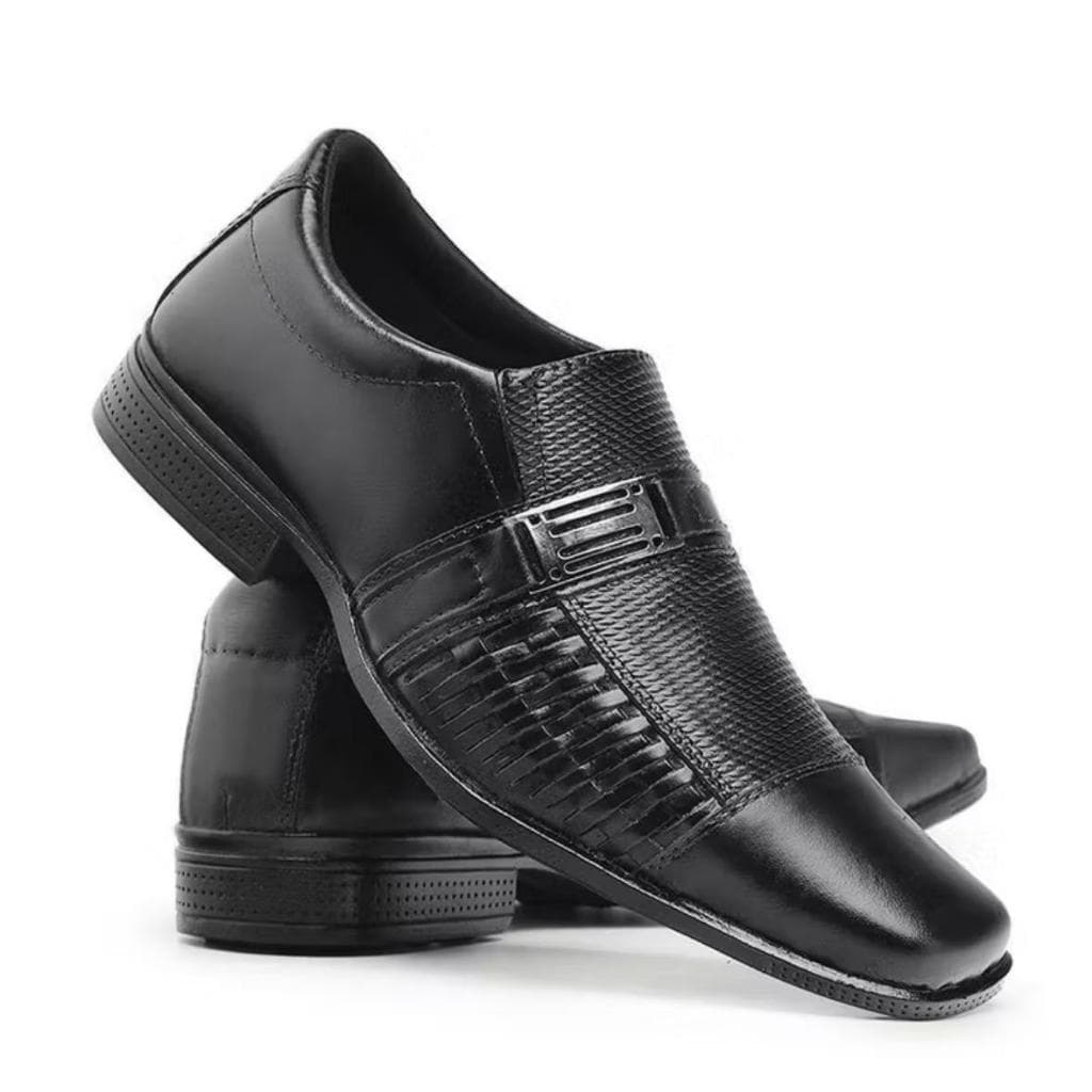 Sapato De Couro Legitimo Social Masculino Preto Marron Casual Brilho Moderno Casamento Uniforme Festa Igreja Promoção