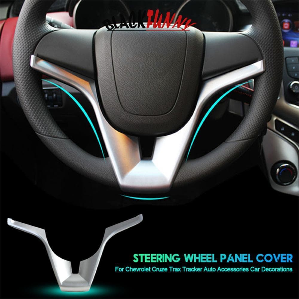 BLACKFUNNY Capa De Moldagem Para Volante De Carro , Adesivo De Inserção De Guarnição , Acessórios Automotivos Chevrolet