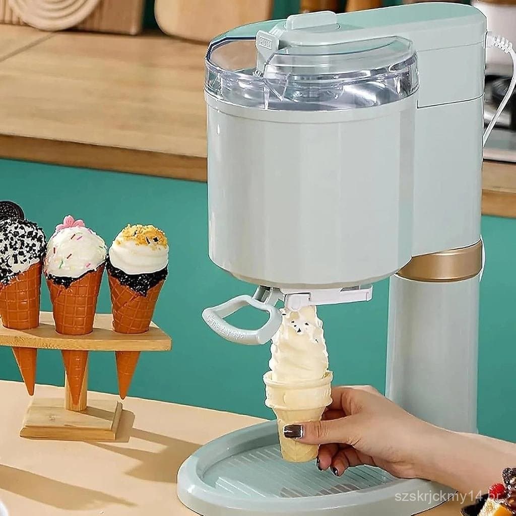 Máquina de Sorvete – Mini Máquina Automática de Sorvete Cremoso para Casa, Fabricante de Sobremesas de DIY, Apare