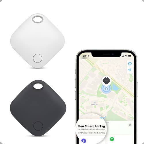 Smart Air Tag Compativel Find My Airtag Gps Rastreador Branco