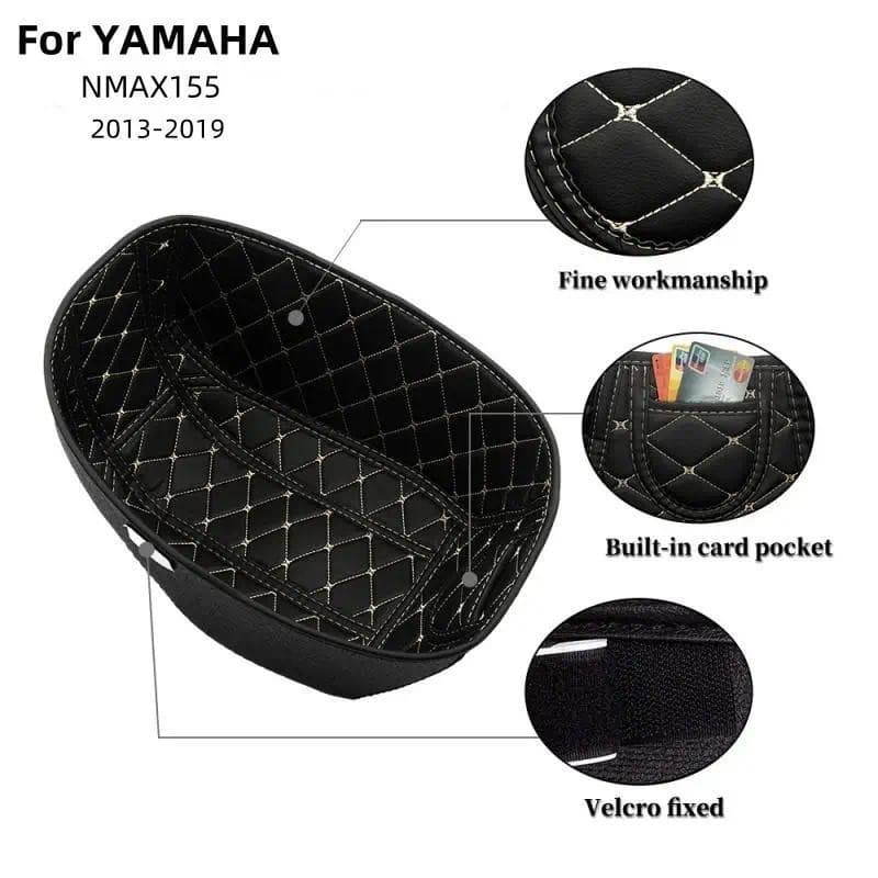 Para Yamaha NMAX155 13-19 Acessórios Da Motocicleta Traseiro Tronco Protetor Forro Compartimento Almofada À Prova Dwater
