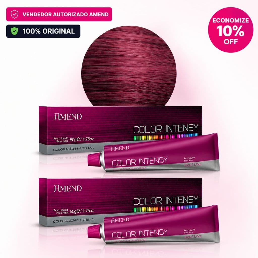Kit Com 2 Coloracao Amend Color Intensy 9.98 Marsala 50G