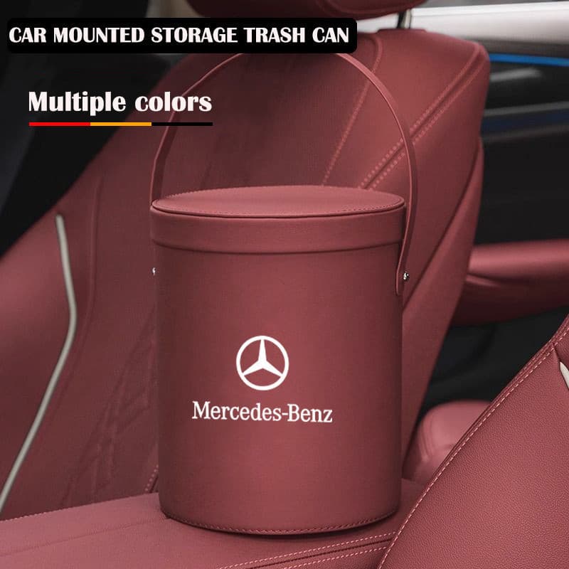 Lixeira para Carro, Organizador de Lixo para Interior de Automóvel, Impermeável, Portátil, Adequada para Mercedes Benz C