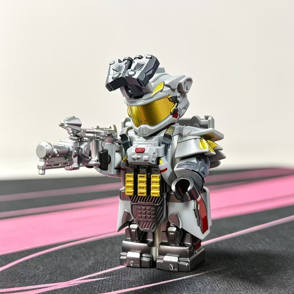 Compatível com bonecos de bloco de construção Lego Soldados táticos Lingxiao e Luna, com conjunto de armas, coleção de b