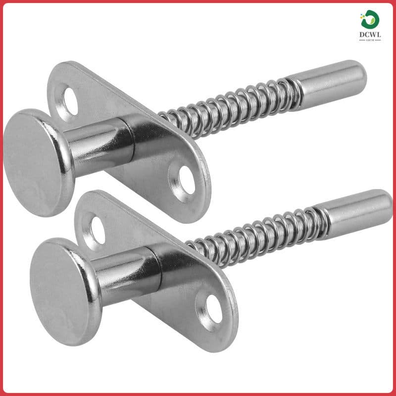 💍 2Peças Trinco De Mola Flexível Prata Para Guitarra Ferro