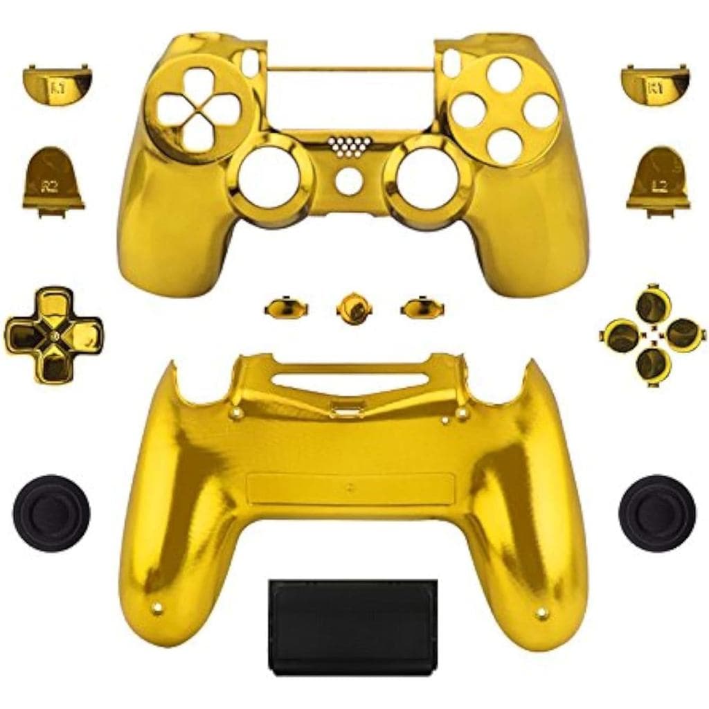 Coleção de Capas para Controle WPS Chrome, Carcaça Completa + Botões Completos para Controle PS4 PlayStation Slim Pro (J