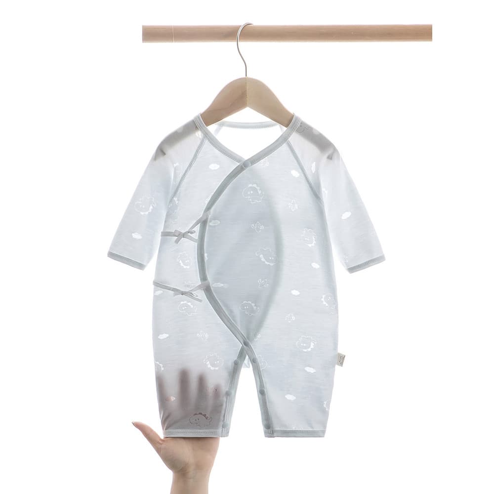 Macacão recém-nascido verão Ultra-fino macacão bebê Jacquard verão borboleta roupas pijamas do bebê