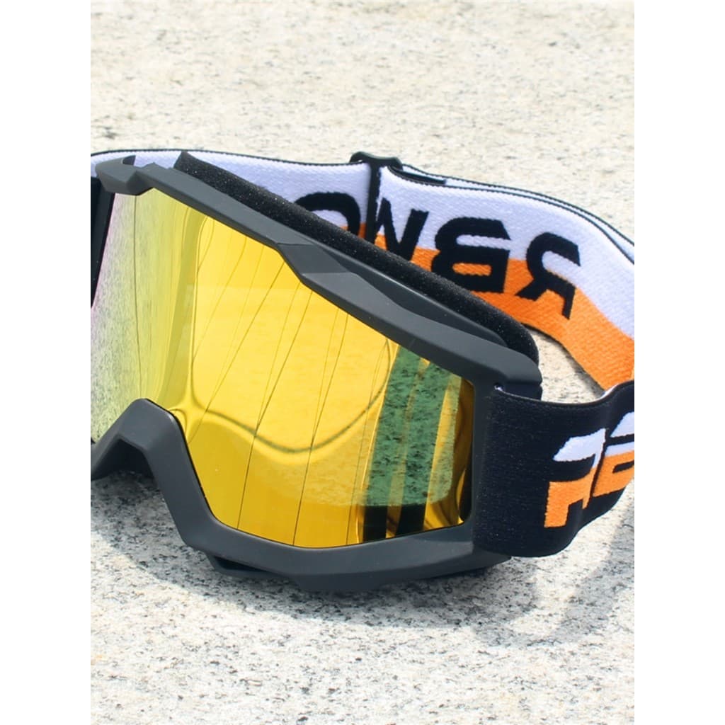 Óculos de motocicleta fora de estrada capacete óculos transparentes à prova de areia DH Downhill capacete completo elétr