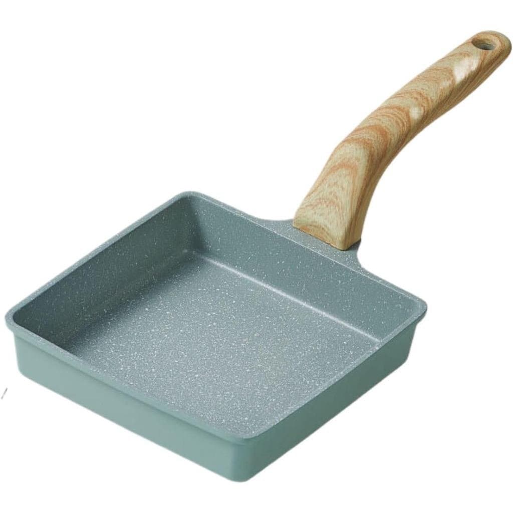 Frigideira antiaderente estilo japonês, frigideira pequena, frigideira mágica, quadrada grossa antiaderente,