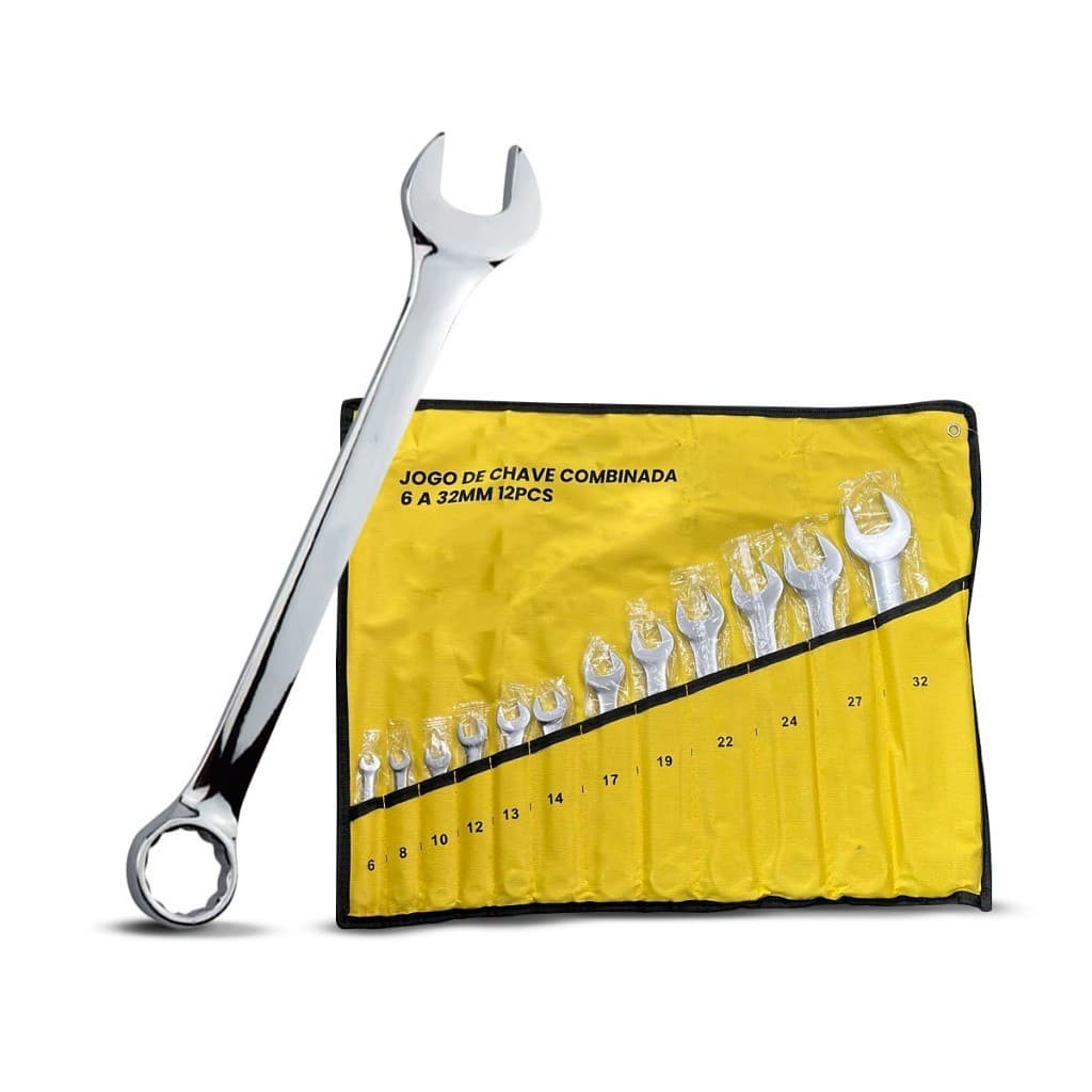 Kit Chave Catraca Combinada Catraca Com 12 Peças 06-32mm 10-32mm