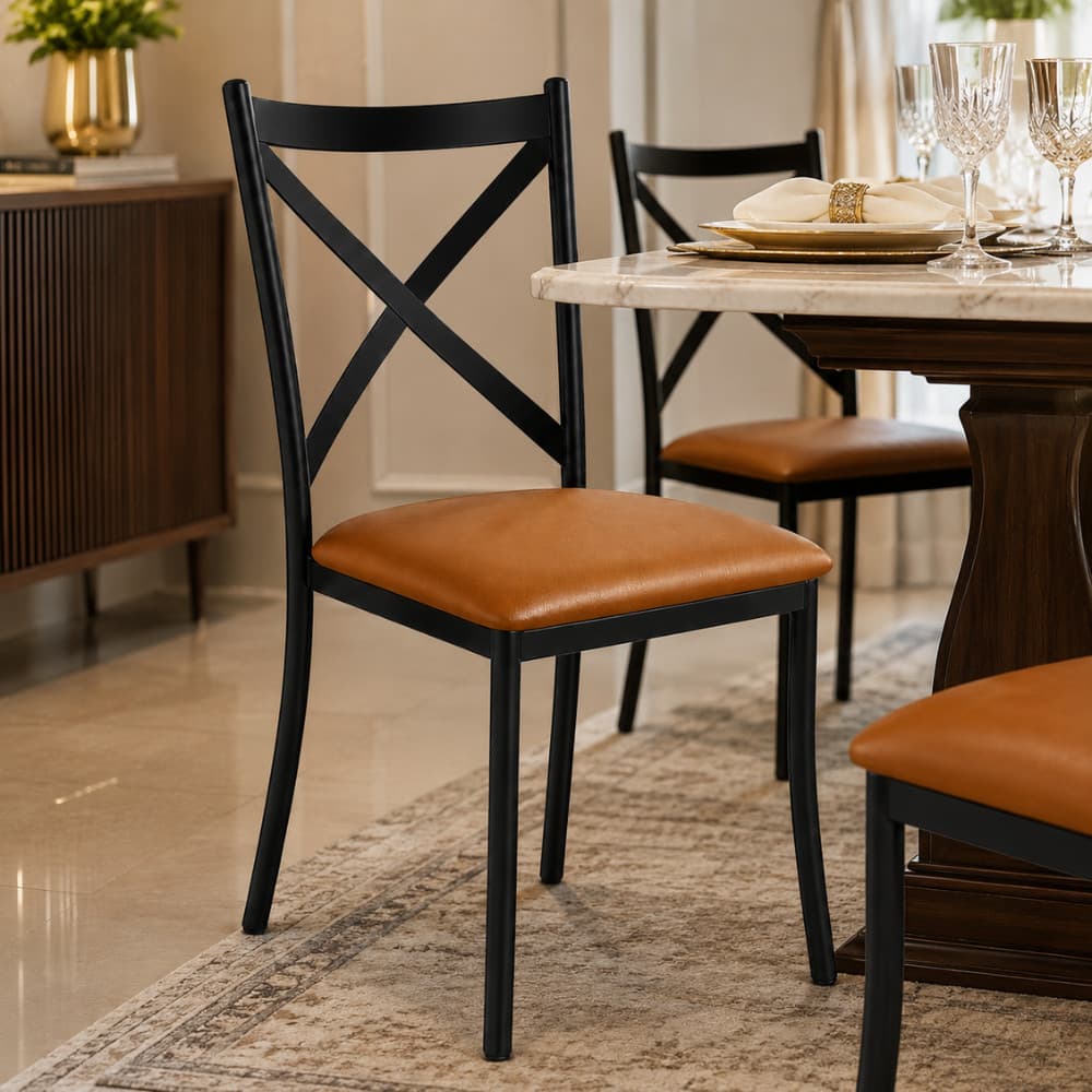 Cadeira para Cozinha e Sala Estofada  Confortável Moderna Linha Premium Moda Decoração Área de lazer