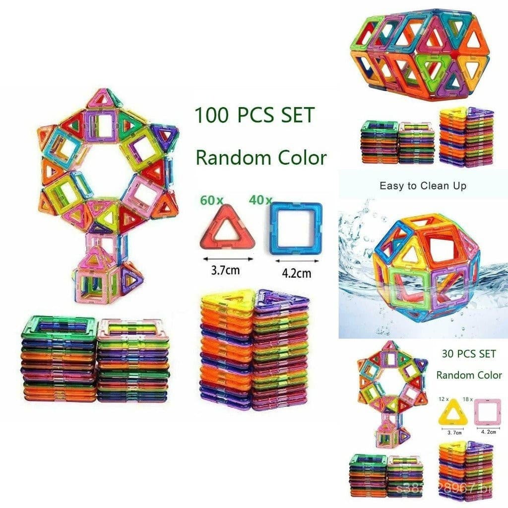 30/50/100PCS Construindo Mini DIY Blocos Magnéticos Construção De Brinquedos Mágicos Educativos Kids