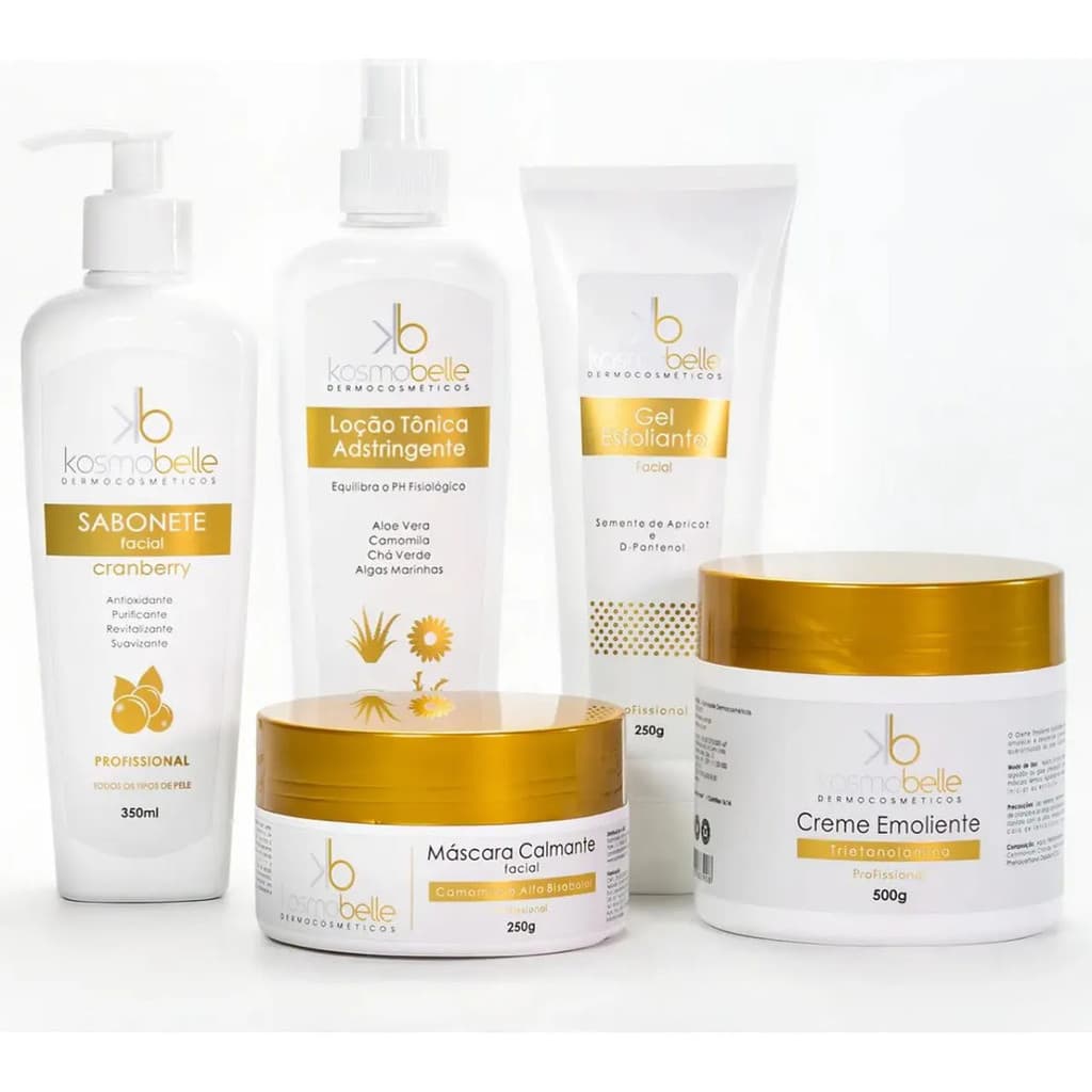 Kit Limpeza De Pele 5 Itens + Brindes Para Todo Tipo De Pele
