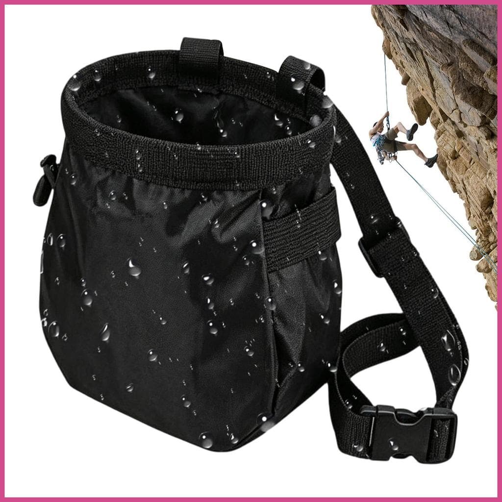 Bolsa De Giz Boulder Com Bolso , Ginástica Cordão À Prova D'água Cinto Ajustável Para Rock mubow1br
