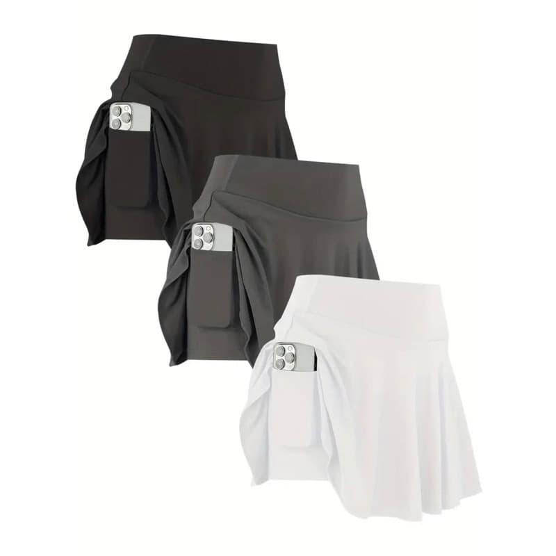 Kit Atacado Short saia Com bolso 28 ou 54 Suplex moda academia fitness