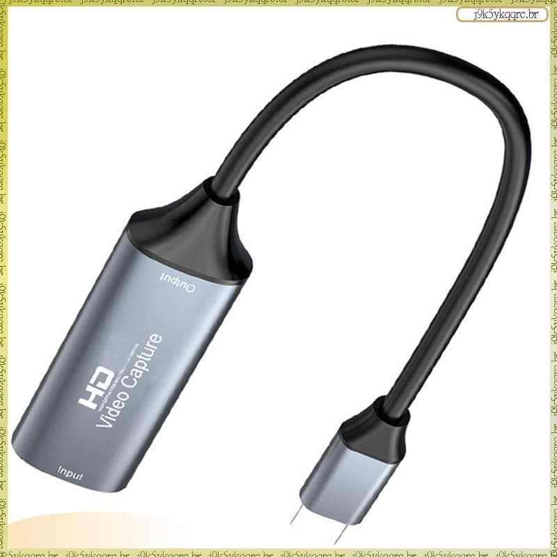[Elqn] Dispositivo De Gravação De Vídeo Tipo C USB 2.0 4K-Placa De Captura Compatível Para Jogos Transmissão Ao Vivo 4K/
