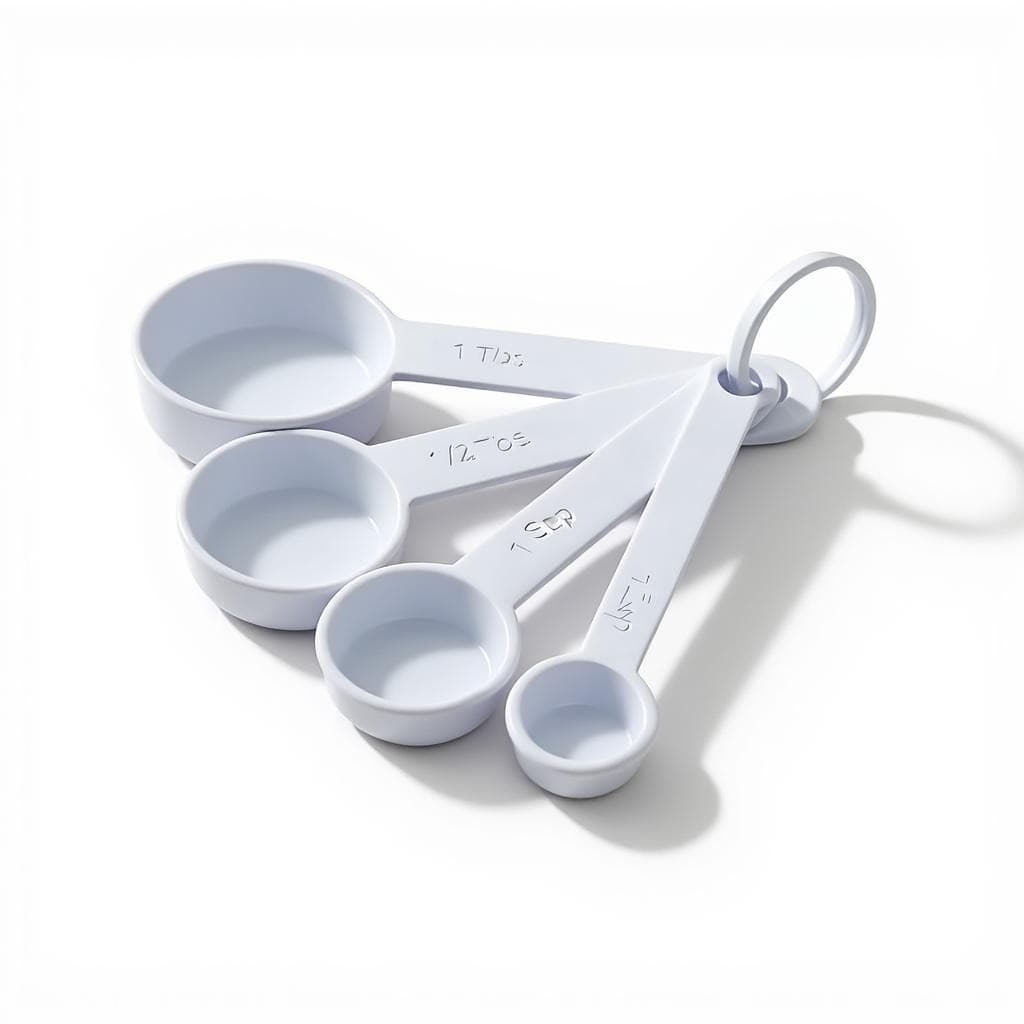 Conjunto de Colheres Medidoras com 4 Tamanhos - Utensílio de Cozinha Essencial
