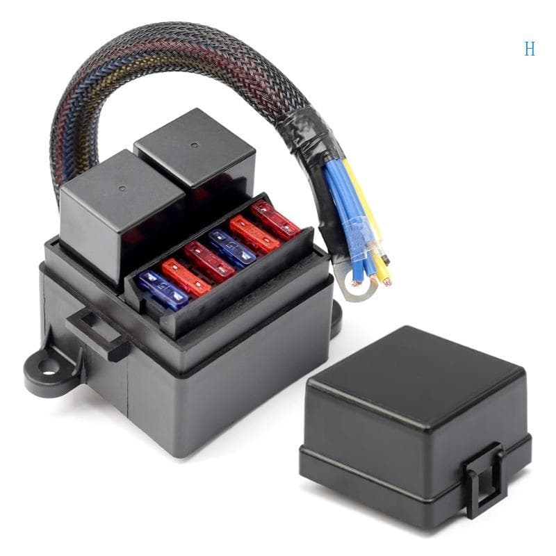 Conjunto Caixa Fusíveis Relés 12V À Prova D H Design Pré-Fiado Para Caminhões Automotivos Marinhos