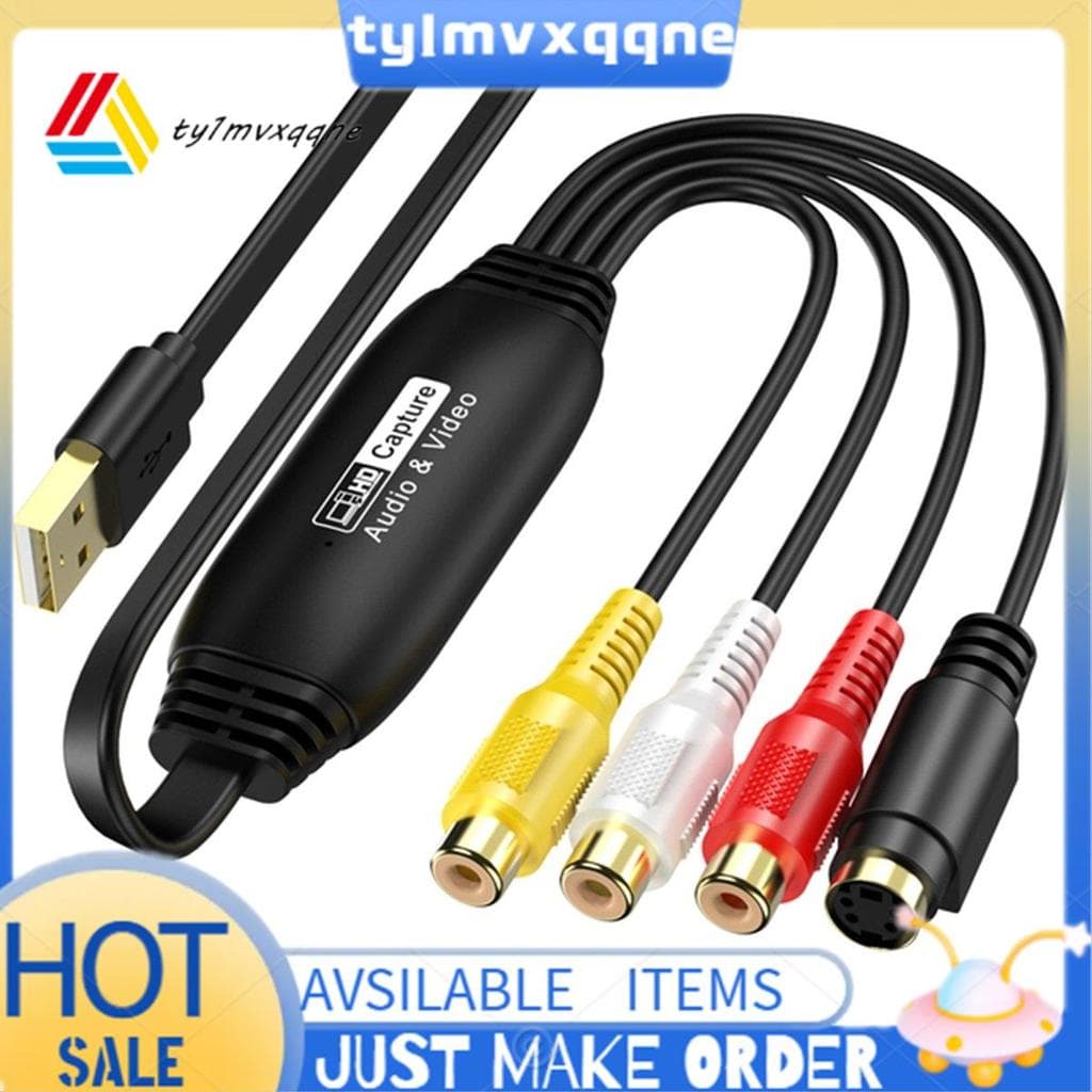 Captura De Vídeo USB Para Conversor Digital Placa De Áudio E 2.0 Sistema De Suporte De TV DVD Fácil Instalação