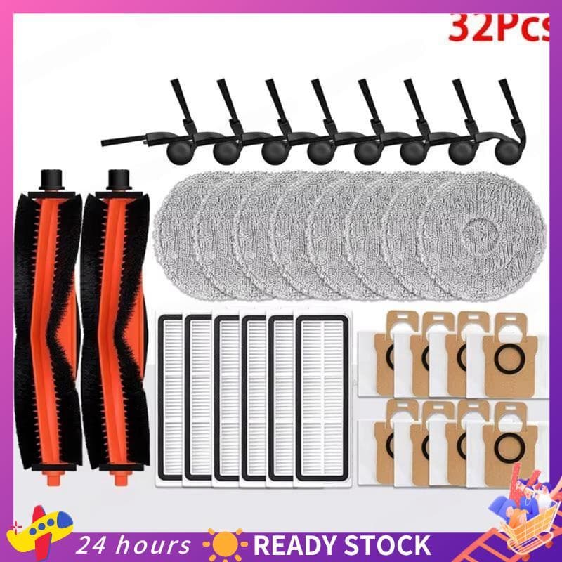 Para H50 PRO/OV42GL Robô Aspirador De Pó Acessórios Escova Lateral Principal Mop Pano Filtro HEPA Saco Peças Reposição