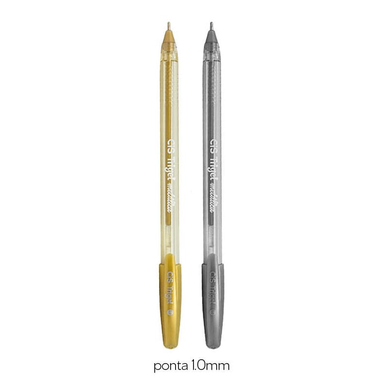 Caneta gel Trigel de 1,0 mm (prata e dourada) - Cis |     Canetas coloridas |     Papelaria DDWT