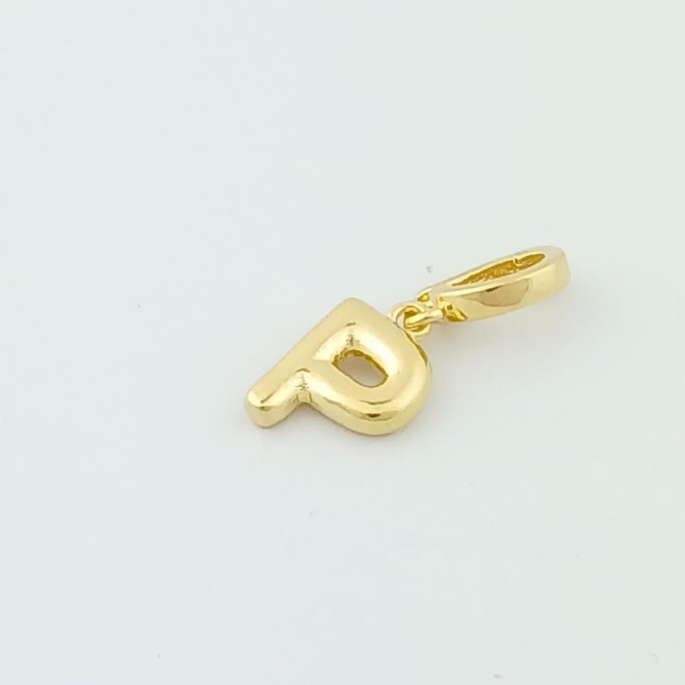 Pingente Charm Letra P