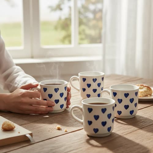 Xicara De Porcelana 100ml Kit 4 Peças Nespresso Cafe Cha