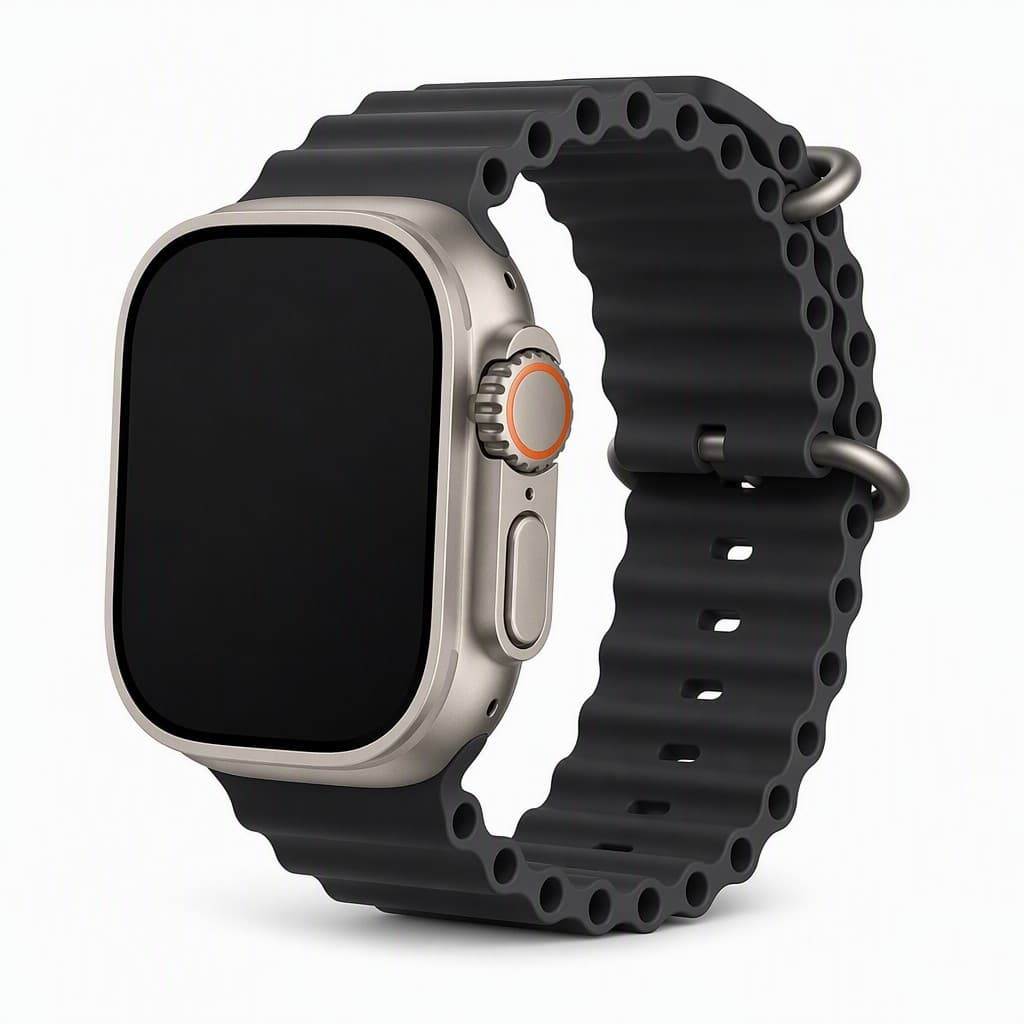 Pulseira Esportiva Ocean Silicone Apple Watch Ondulada Perfurada Ventilada Treino Compatíve