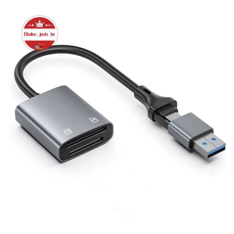 [Qualidade B] Para Smartphones E Tablets Bastões De Memória 2 Em 1 Leitor De Cartão USB Tipo C Multifuncional De Cabeça