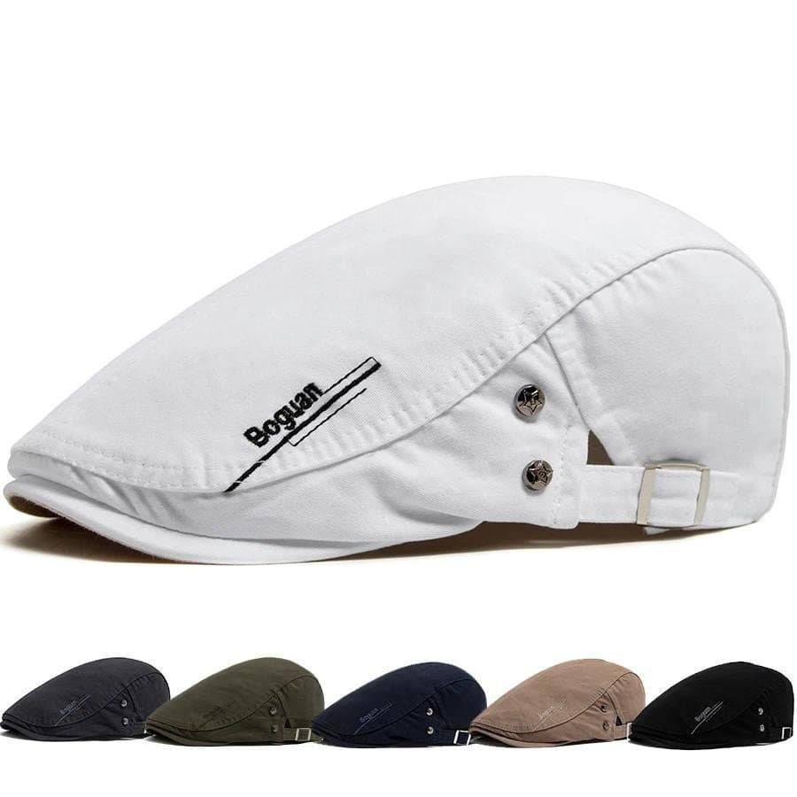 Moda Masculina Boina Betty Voltar De Algodão Vintage Ao Ar Livre Carne Feminina Plana Visger Chapéu Casual Retro Newsboy