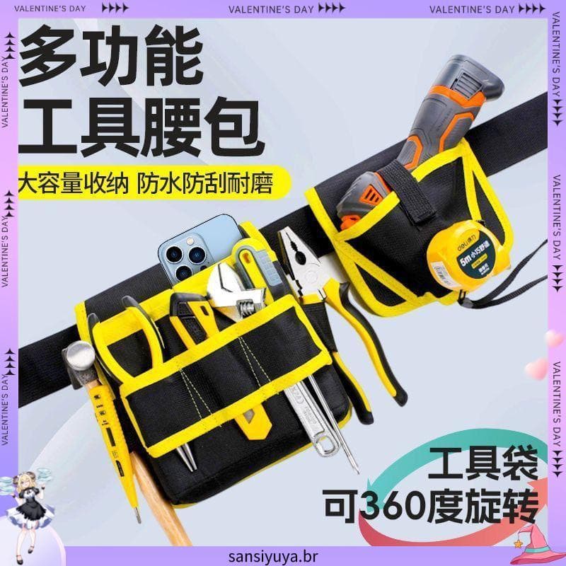 Kit de coleção de 1.2.000 pessoas giratório 360 graus portátil multifuncional bolsa de cintura para carpintaria forte du