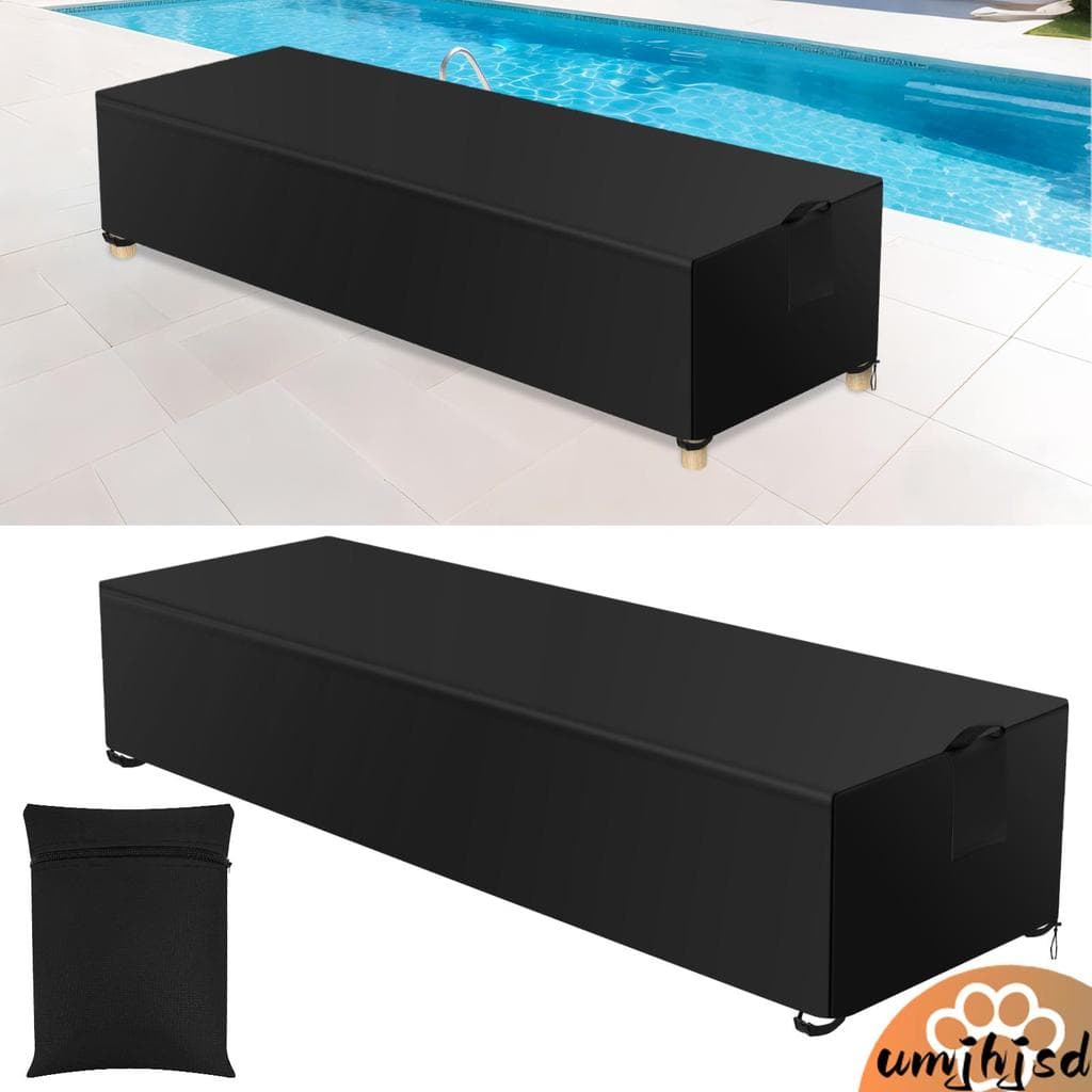 Pátio Ao Ar Livre Espreguiçadeira Capa Protetora Resistente Às Intempéries Chaise Lounge SHOPSKC9723