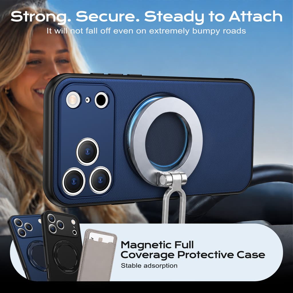 Capa de telefone Apple adequada para iphone 18pro max sucção magnética de carro antiderrapante