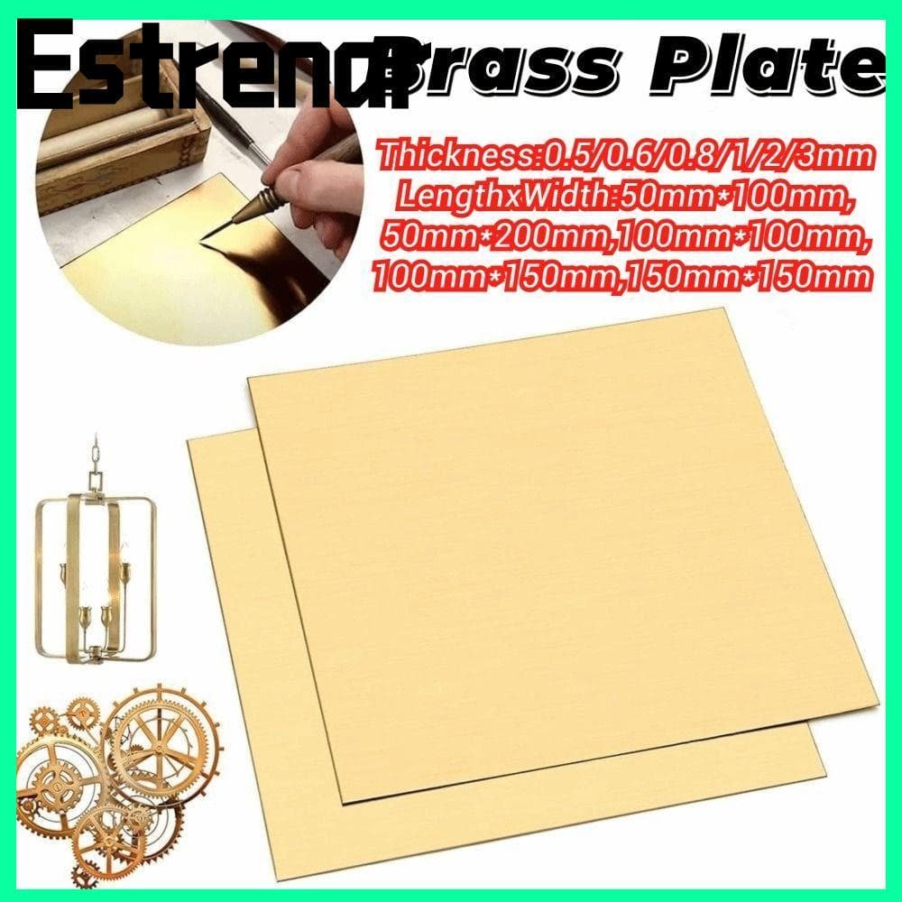 Folha De Latão ESTRENAR , Placa De Cobre De 0.5/1/2/3 Mm , Modelo DIY De Vários Tamanhos