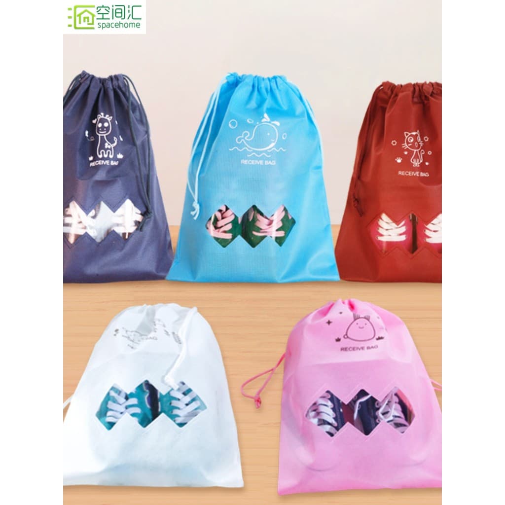 Saco de armazenamento de sapatos de roupas de troca de espaço à prova de umidade saco de sapato capa de sapato caixa de