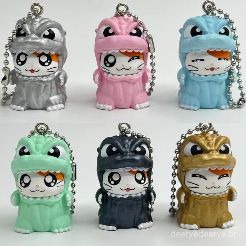 Novos itens soltos: Figura/ornamento/pingente Bandai Shogakukan Hamtaro Godzilla disfarçado, modelo em estoque.