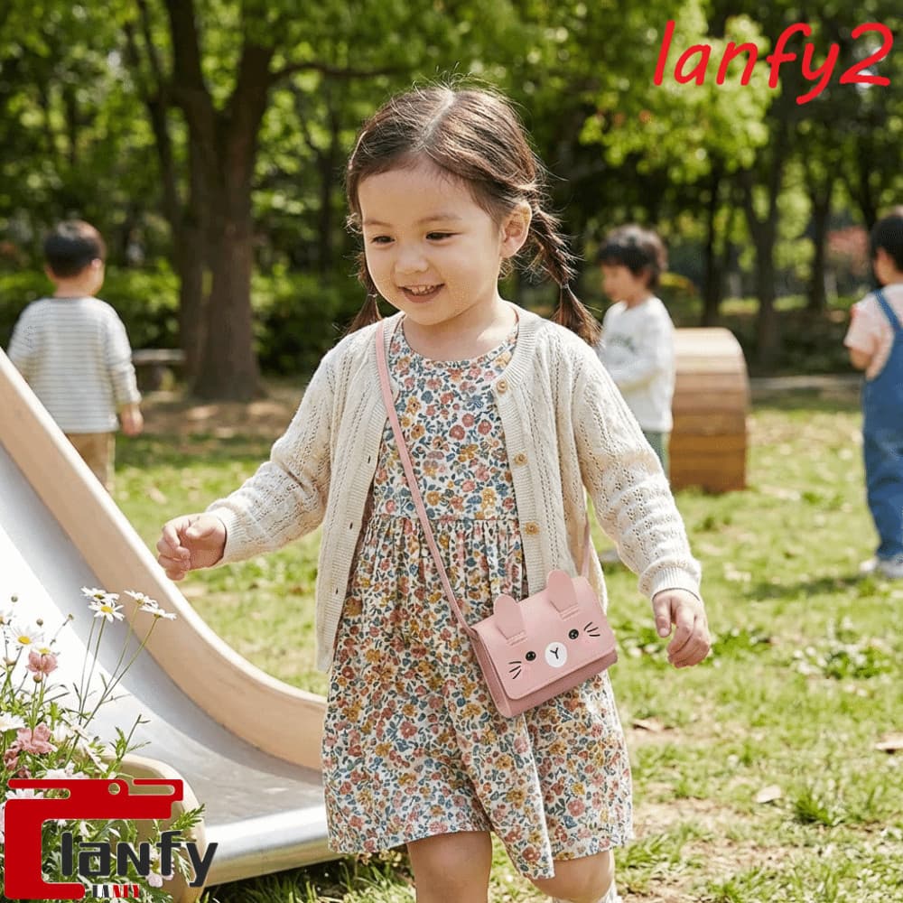LANFY Bolsa Crossbody De Coelho De Páscoa , Mini Bolsas Infantis Adoráveis De Couro PU , De Moedas Infantil De Tamanho