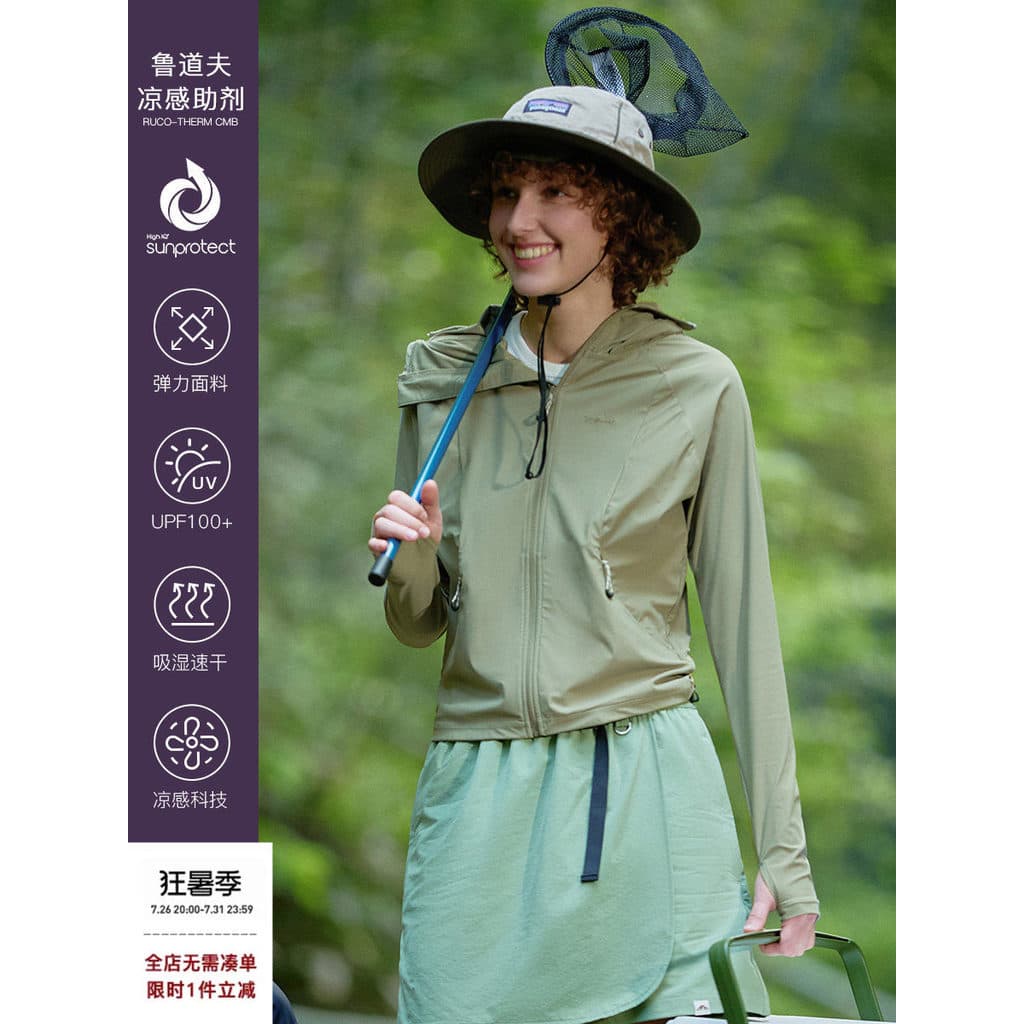 [Item com desconto] 714street Street Wear scotchgard Protetor solar de secagem rápida Jaqueta legal feminina Jaqueta ao