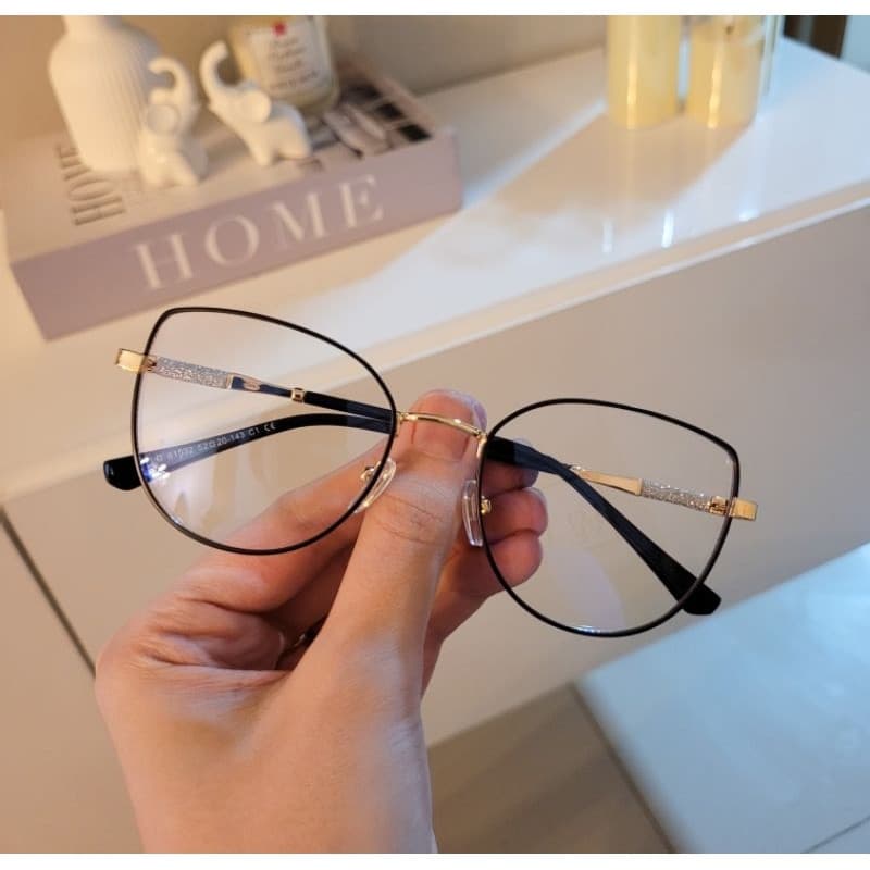 Armação De Óculos Feminino Metal Redondo Gatinha modelo NOVO