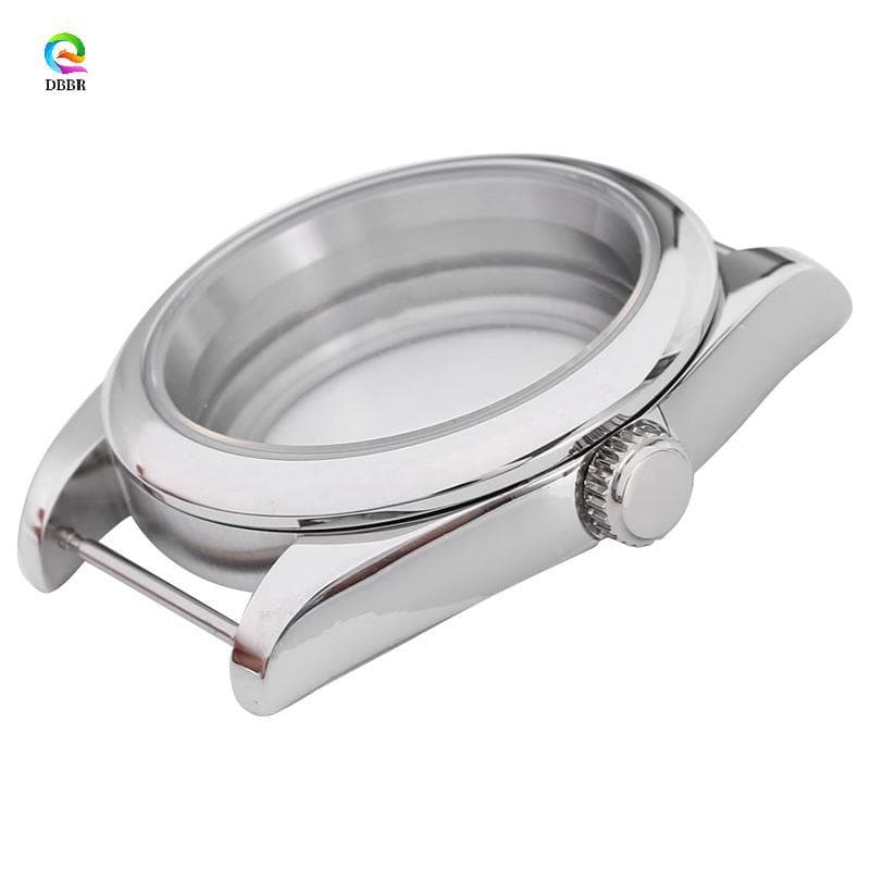 Caixa Polida De Aço Inoxidável 39Mm , Vidro De Safira , Adequado Para Movimento NH35/NH35A NH36 , Capa Traseira Transpar