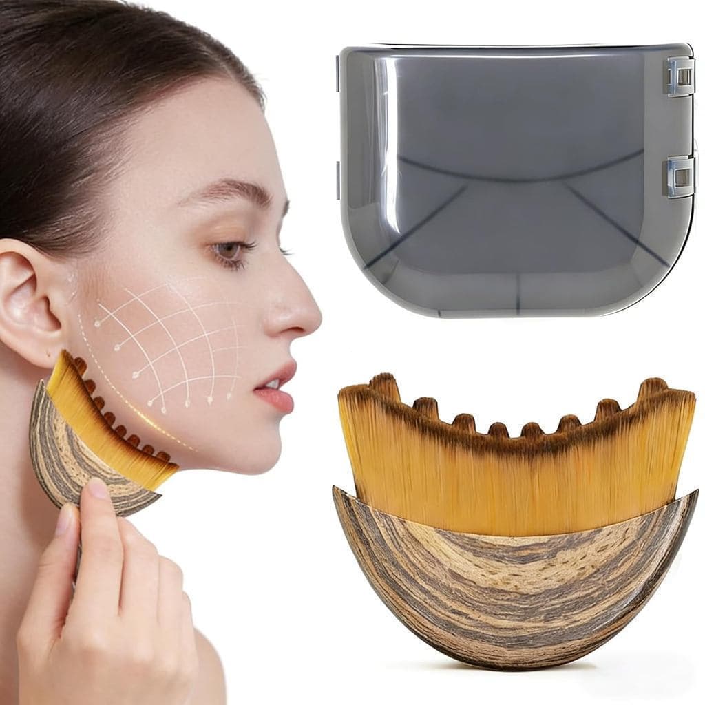 Massageador de Drenagem Linfática, Ferramenta de Escultura Facial e Gua Sha – Anti-Inchaço, Reduz Queixo Duplo, Eleva e