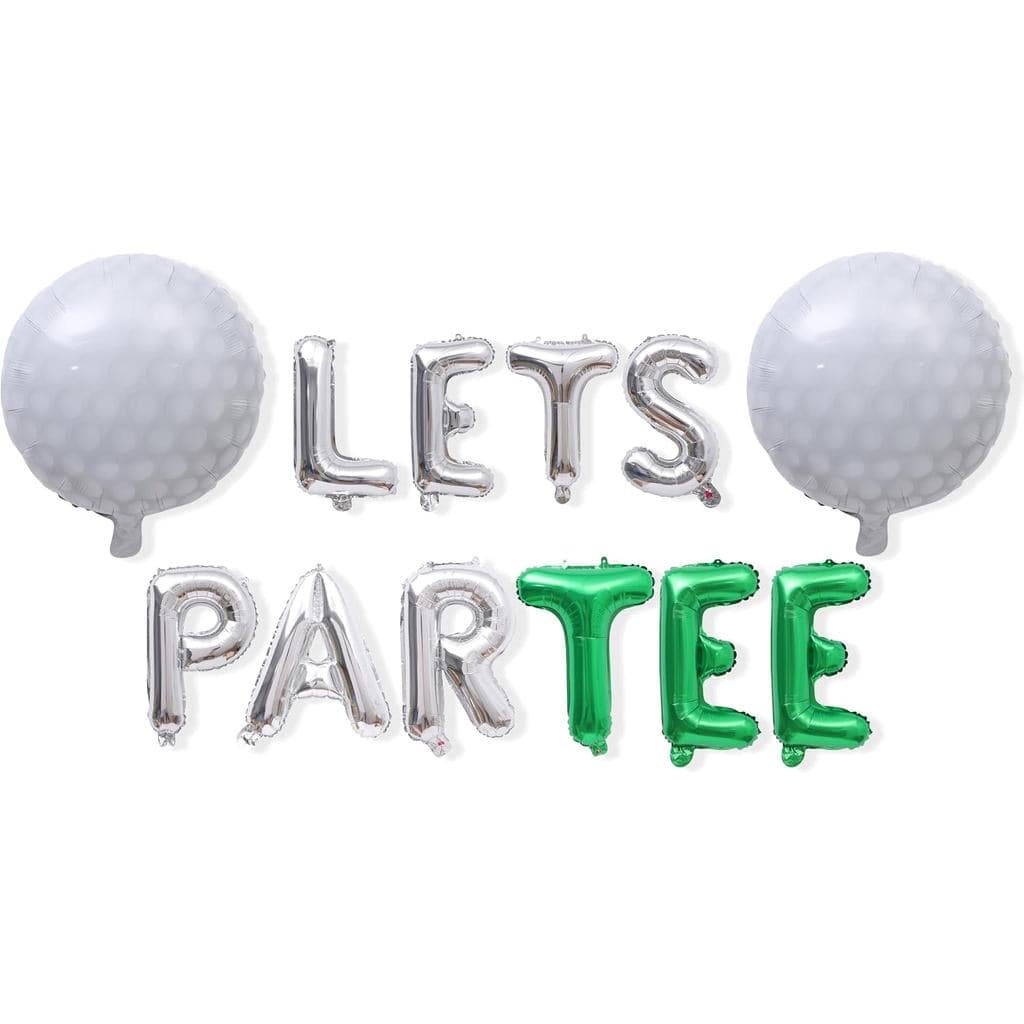 Banner de Balões Golf Lets Par Tee, Decorações de Festa de Aniversário com Tema de Golfe, Banner de Balões Pendurados, S
