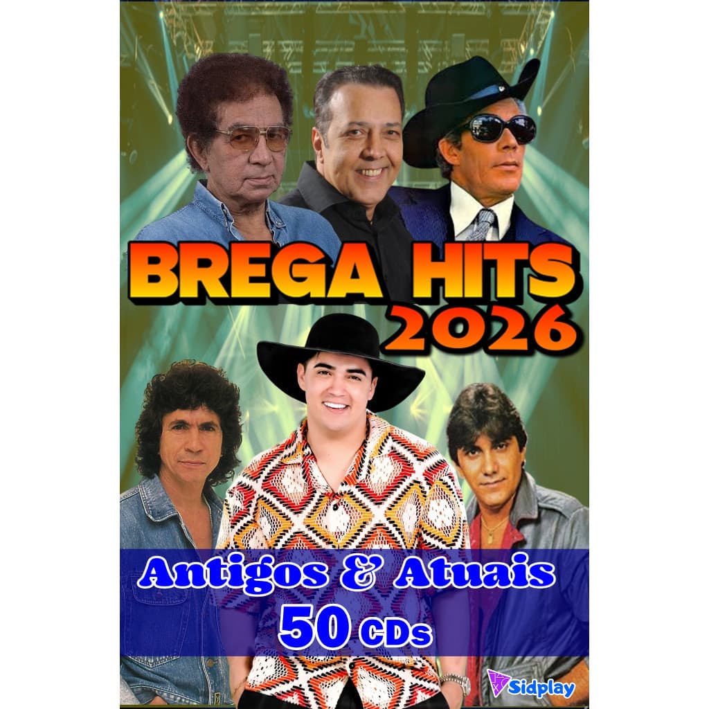 Pen drive BregaHIts Antigos & Atuias 2026 - Pen drive Tipo Chaveiro de Metal 16GB