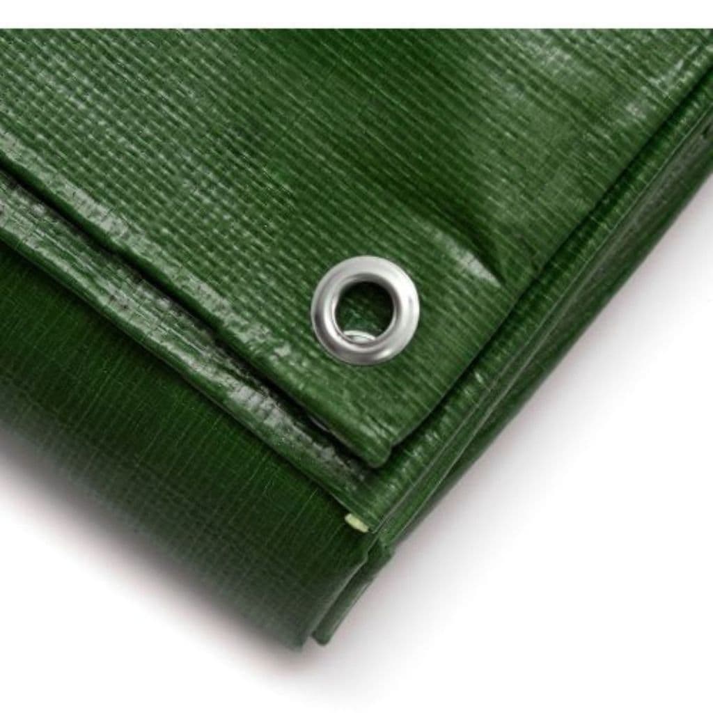 Lona Verde multiuso Impermeável 2x2m 300 Micras 170g/m² ilhós a cada 1 metro- Primelonas