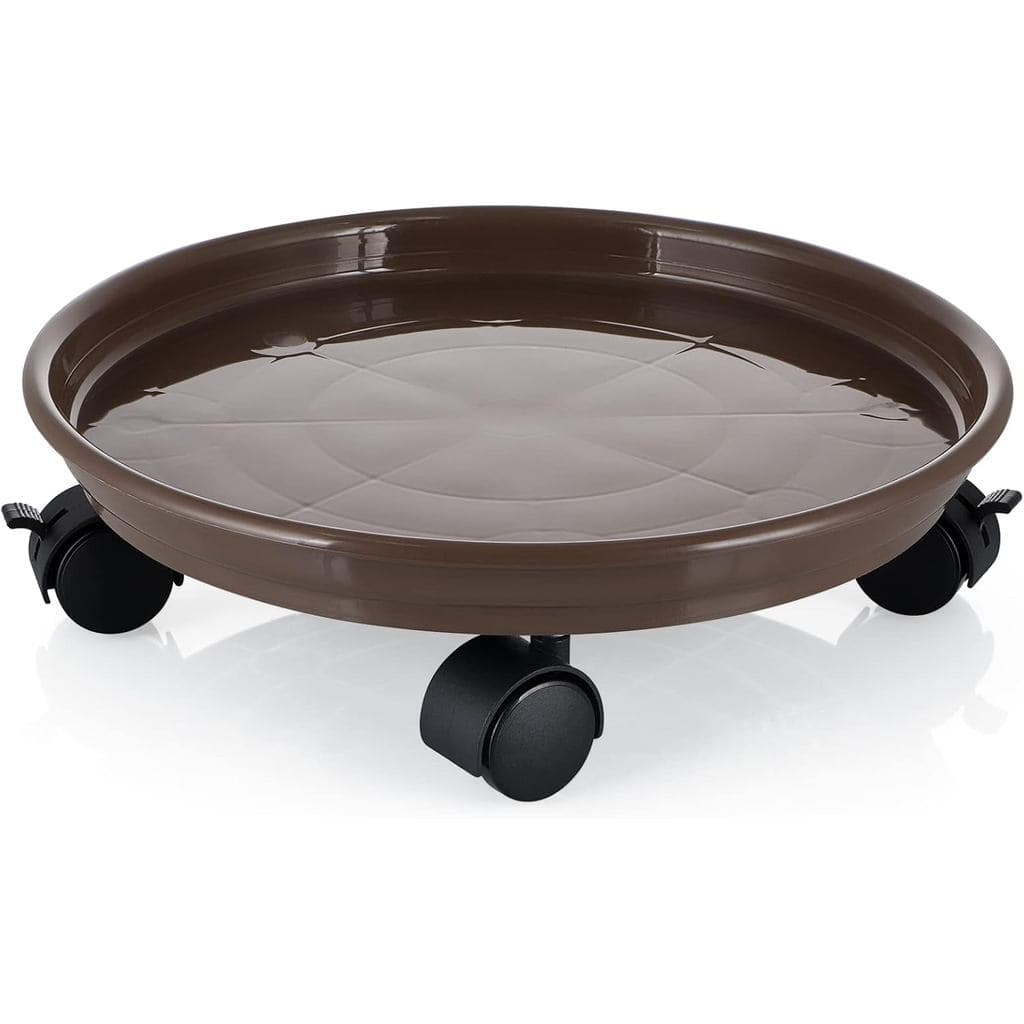 Carrinho para Plantas Skelang de 11,8", Palete para Plantas com Rodas com Freio, Suporte Móvel para Vasos de Plantas, Ca