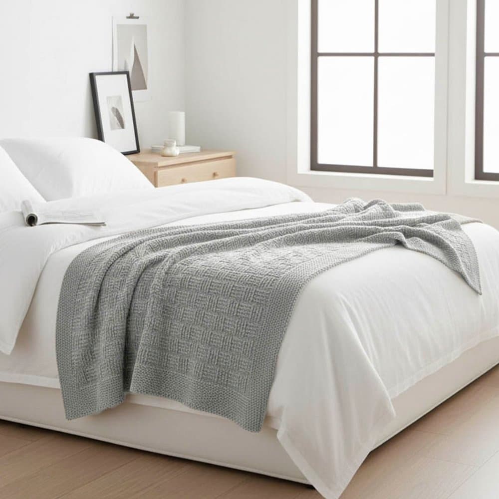 Peseira de Cama Tricot 100% Algodão - Appel Home