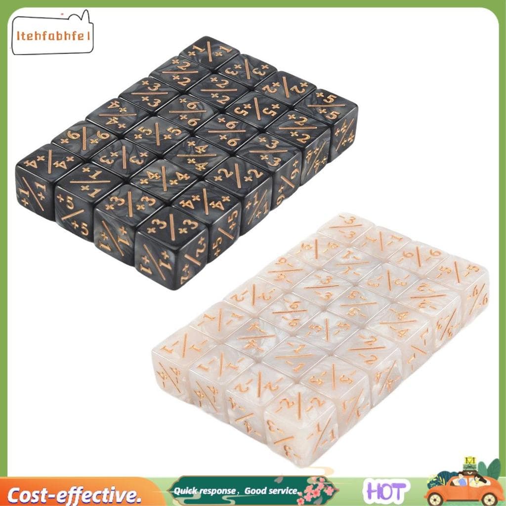 48 Peças 16mm Contadores De Dados Token Fidelidade D6 Cubo Para , Jogos De Cartas